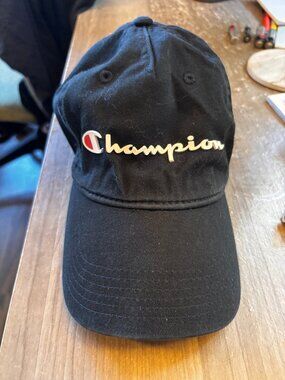 Black Champion Baseball Hat